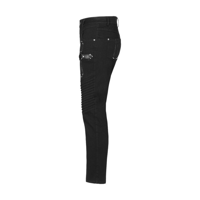 PUNK RAVE Trousers Nigrum Anima with Cross