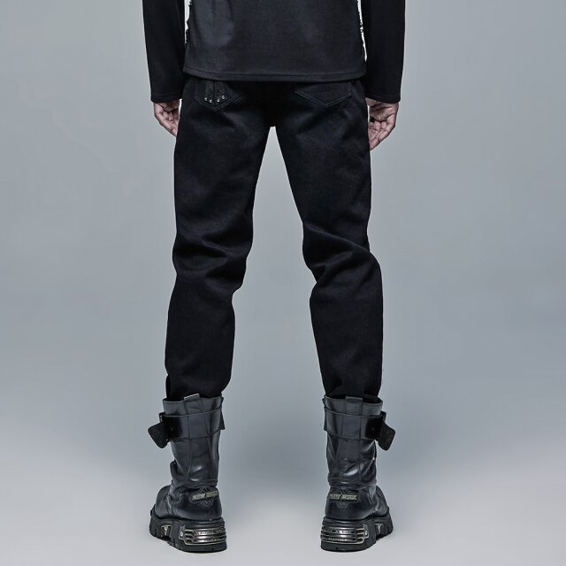 PUNK RAVE Trousers Nigrum Anima with Cross