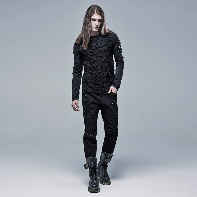 PUNK RAVE Trousers Nigrum Anima with Cross