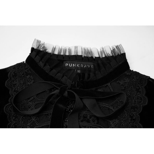 PUNK RAVE Velvet Mini Dress Banshee