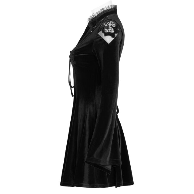 PUNK RAVE Velvet Mini Dress Banshee