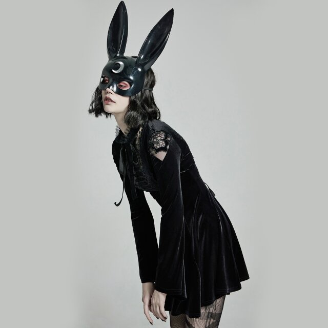 PUNK RAVE Velvet Mini Dress Banshee