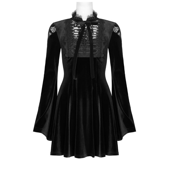 PUNK RAVE Velvet Mini Dress Banshee