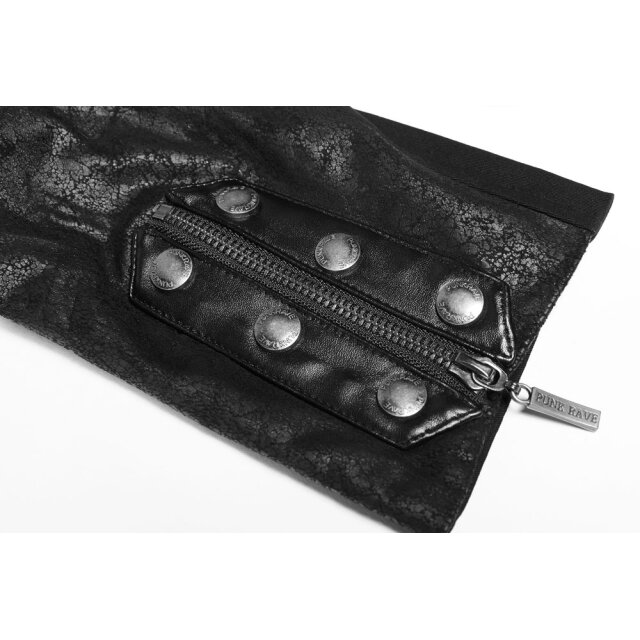 PUNK RAVE Gothic Coat Witch Hunter in black