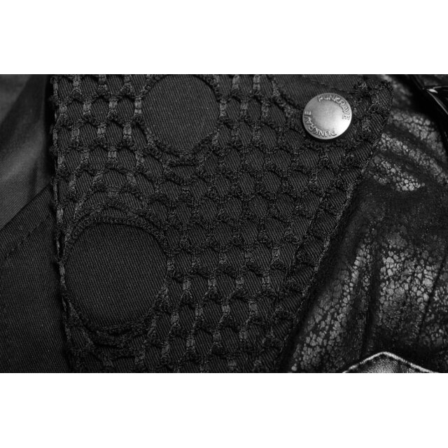 PUNK RAVE Gothic Coat Witch Hunter in black