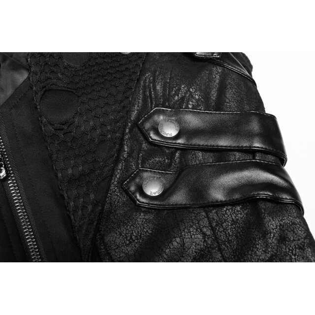 PUNK RAVE Gothic Coat Witch Hunter in black