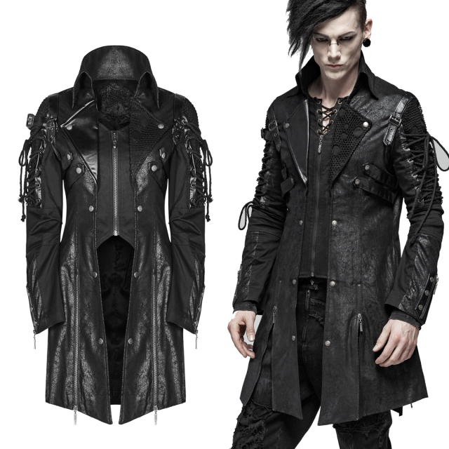 Daringly seductive PUNK RAVE short coat (Y-349) in black...
