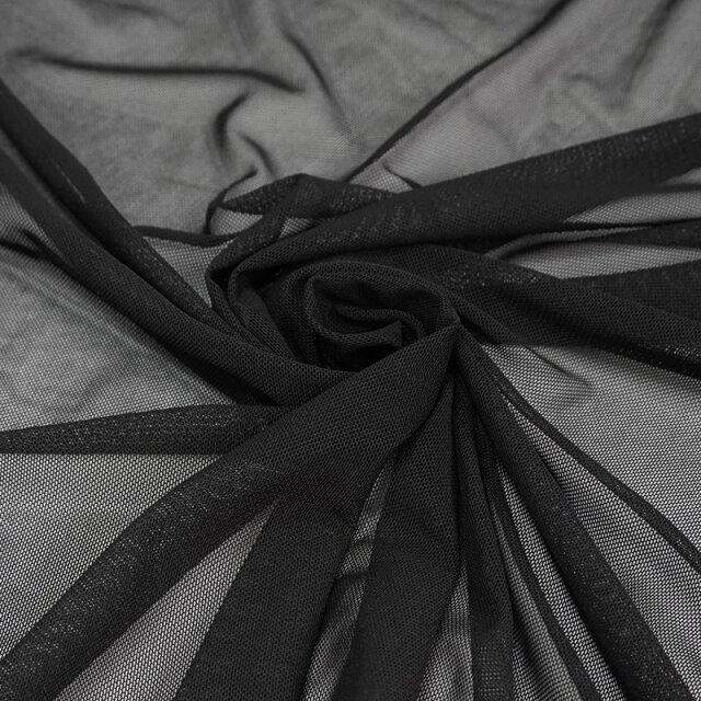 Mesh Umhang Maleficium mit Kapuze und Brustriemen-Harness