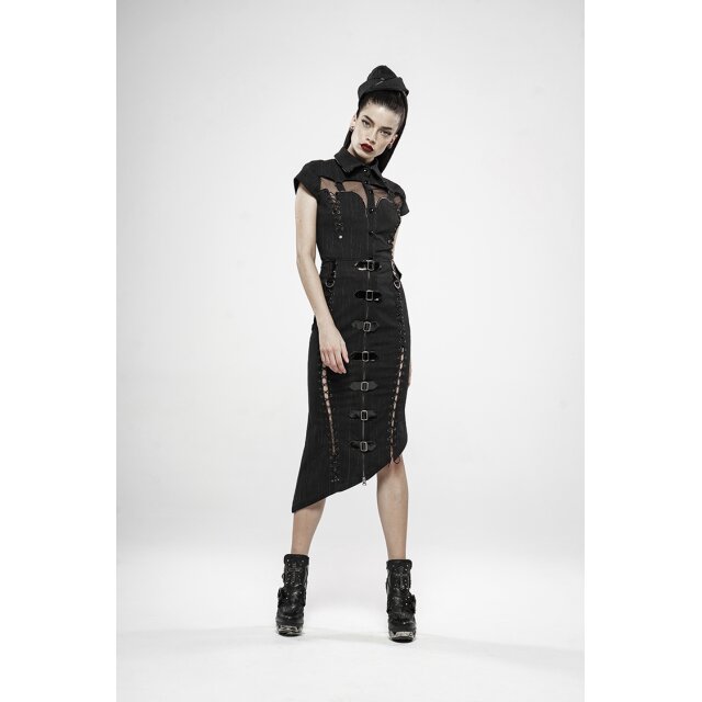PUNK RAVE Midi Military Skirt Division