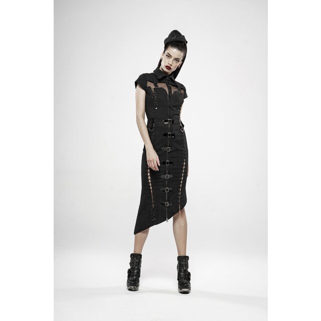 PUNK RAVE Midi Military Skirt Division