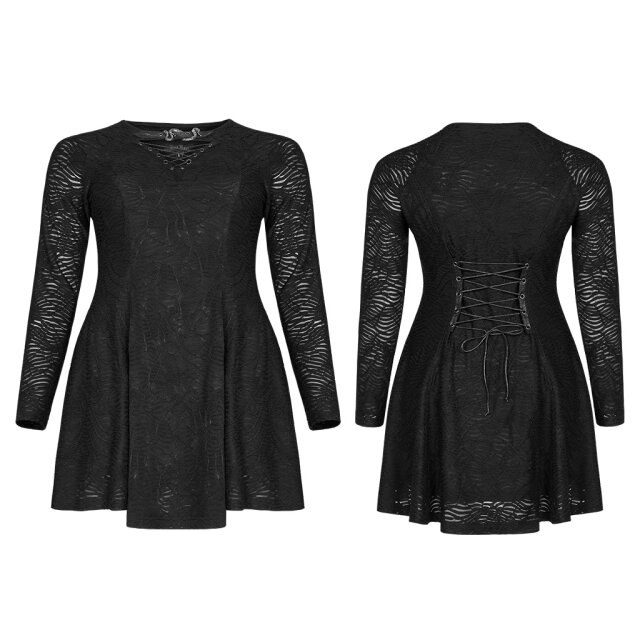 PUNK RAVE Mini Dress Dust in Destroyed Optics