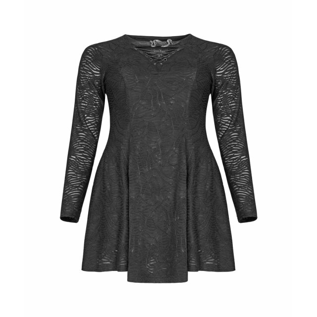 PUNK RAVE Mini Dress Dust in Destroyed Optics