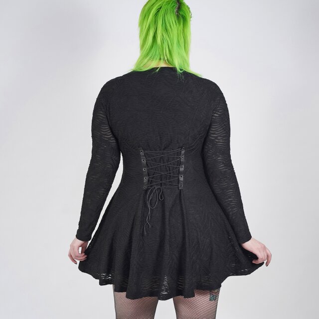 PUNK RAVE Mini Dress Dust in Destroyed Optics