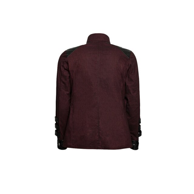 Dark red gothic / military long sleeve shirt Dragonheart - size: XL