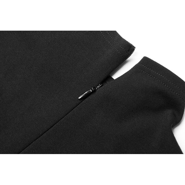 PUNK RAVE asymmetric long-sleeved shirt Spinebiting with cut-outs