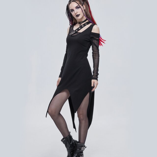 Tipped Punk Dress Zombie Bride with Skeleton Hand