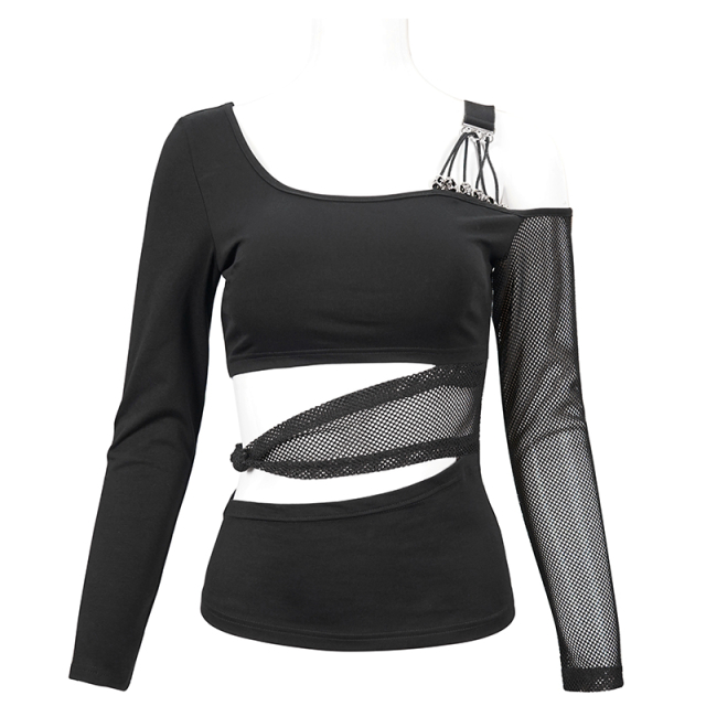 Long-sleeved shirt Cranium with mesh and cut-outs