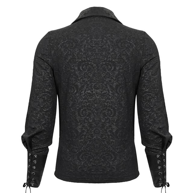 Mittelalter-Shirt Cardinal mit Kunstleder-Details S