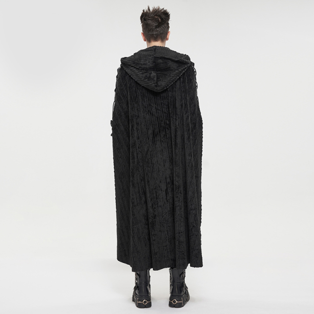 Long Gothic Cape Totentanz with Hood
