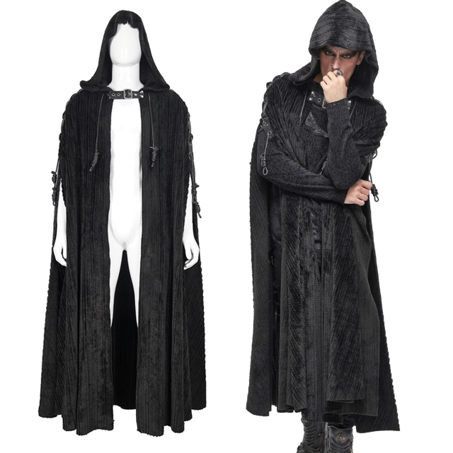 Ankle-length Devil Fashion cape (CA031) made of fluffy...