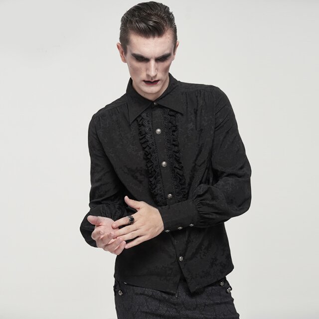 Victorian-Goth Herren-Hemd Dominus S