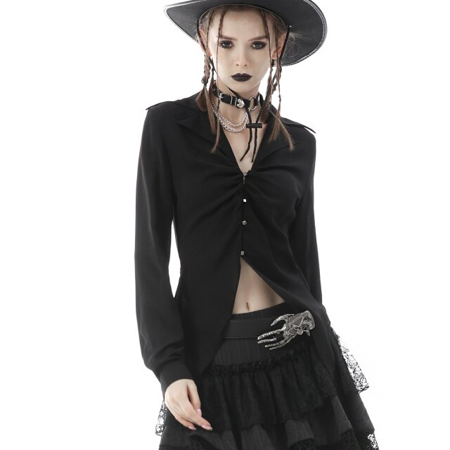 Dark In Love Tapered Blouse Samhain