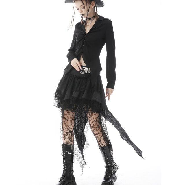 Flounce Mini Skirt Trouble Babe with Swallowtail