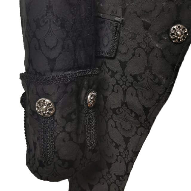Gothic-Gehrock Freibeuter Brokat oder Samt Brokat M