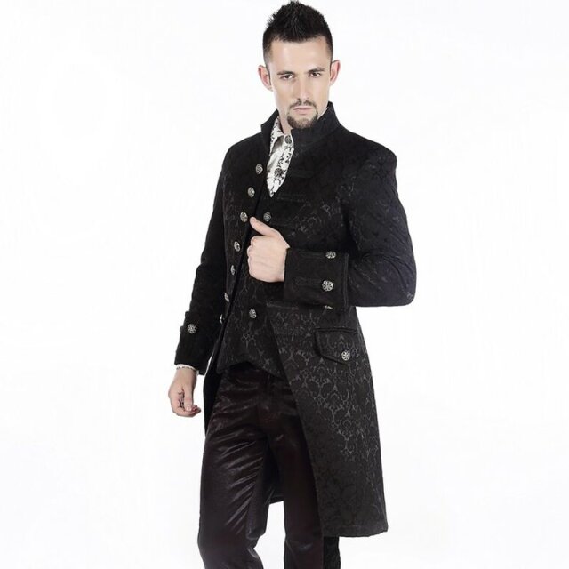 Gothic-Gehrock Freibeuter Brokat oder Samt Brokat 4XL