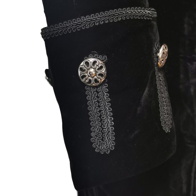 Gothic-Gehrock Freibeuter Brokat oder Samt Samt 3XL