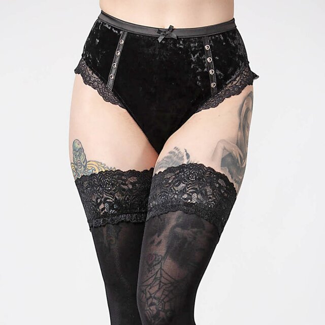 KILLSTAR Mercy Lace Panty in black or red black