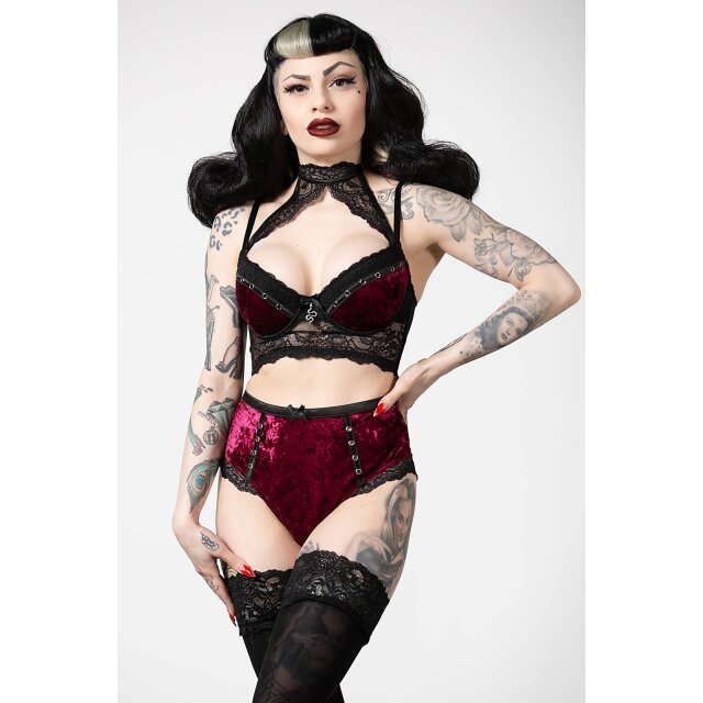 KILLSTAR Mercy Lace Panty in schwarz oder rot blood (rot) S