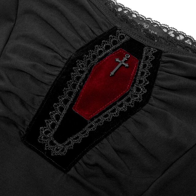 PUNK RAVE Shirt Bury Me with coffin application
