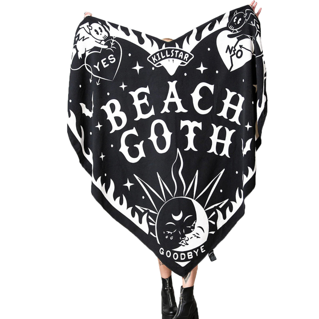 KILLSTAR Beach Goth Heart Beach Towel