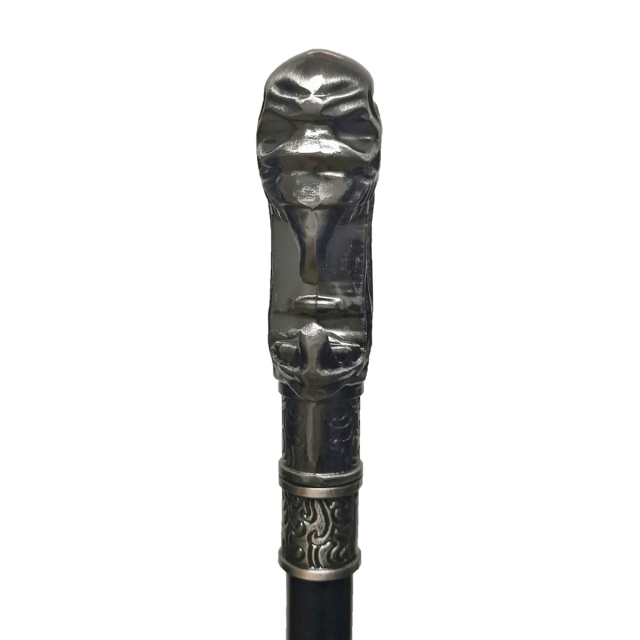 Demonic gothic walking cane in two designs