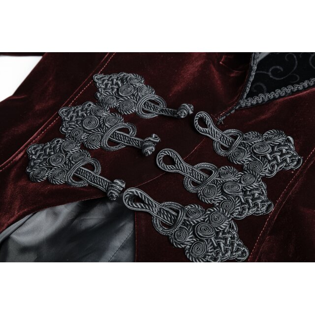 Red velvet cloak Casanova - size: XXL