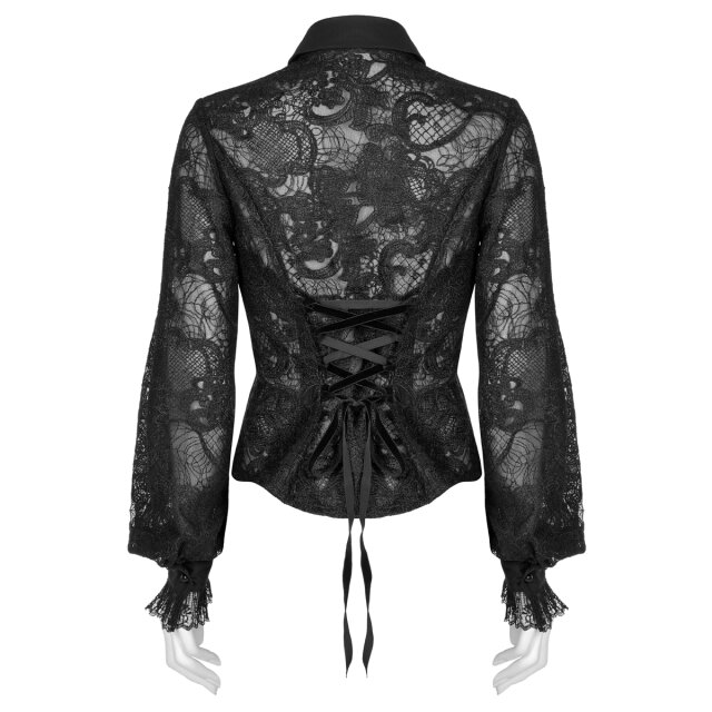 Transparente PUNK RAVE Bluse Temptation L