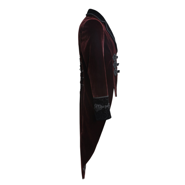 Red velvet cloak Casanova - size: 3XL