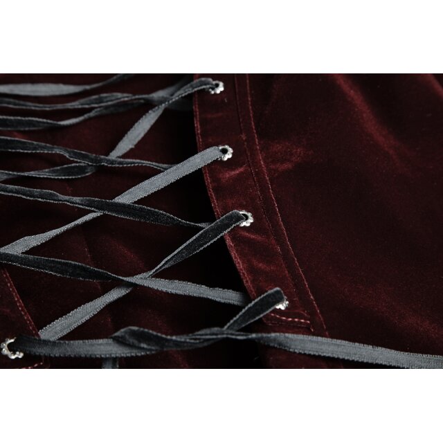Red velvet cloak Casanova - size: 4XL