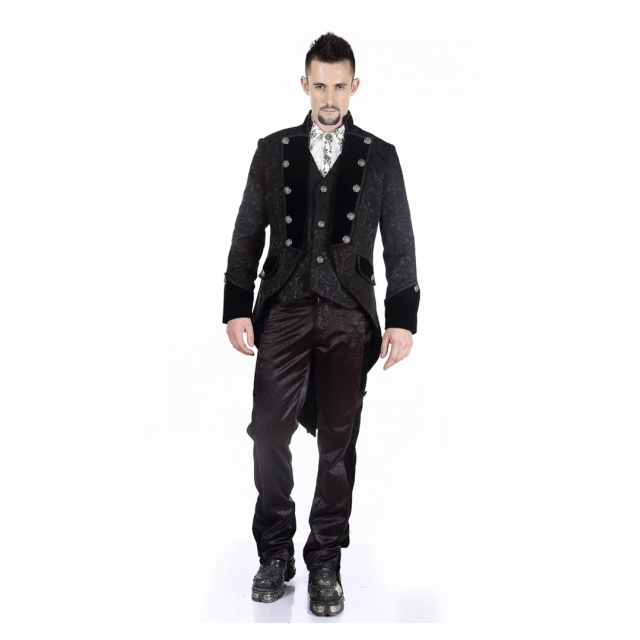 Gothic brocade mens tailcoat Count Bran