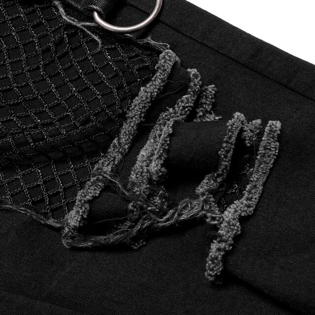 Punk Rave Fetzen-Hose Exodus mit Netz 5XL