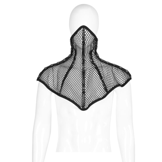 Punk Rave Unisex-Netzkragen Sodom mit Maske S-L