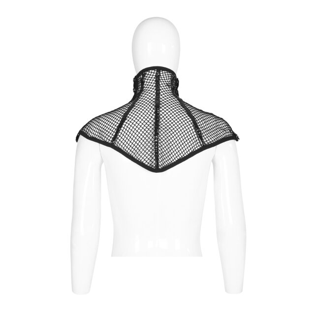 Punk Rave Unisex-Netzkragen Sodom mit Maske XL-3XL