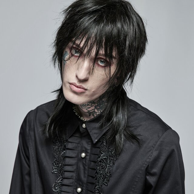 PUNK RAVE Victorian-Goth Hemd Dark Romeo M