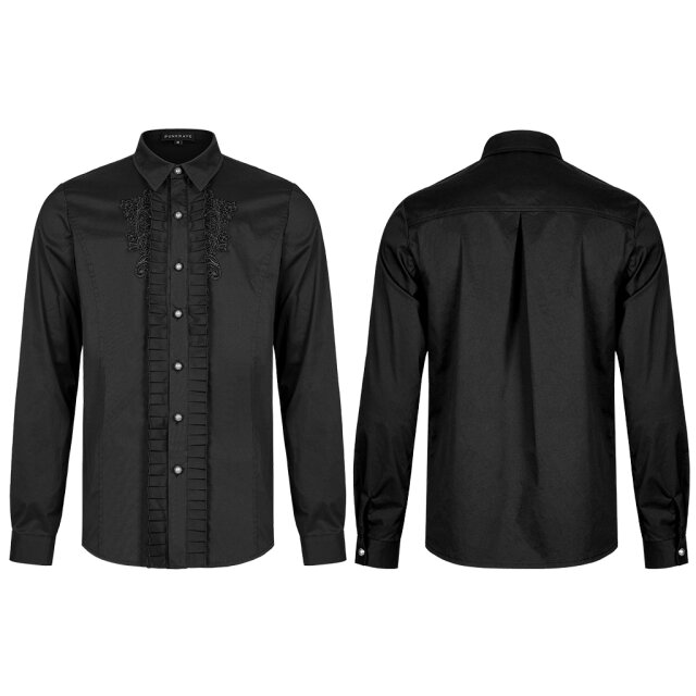 PUNK RAVE Victorian Goth Shirt Dark Romeo