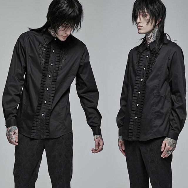 PUNK RAVE Victorian-Goth Hemd Dark Romeo 5XL