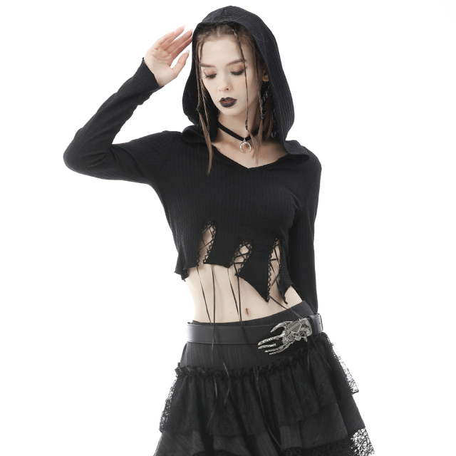 Belly Free Hoodie Glamour Witch with Tips