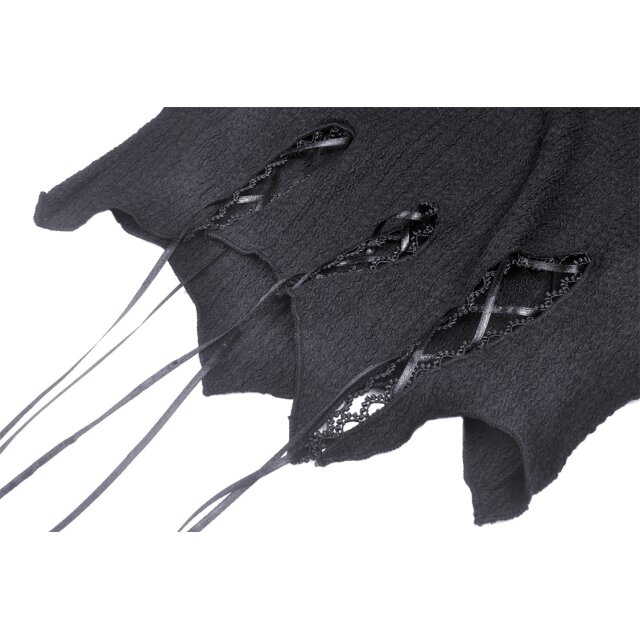 Bauchfreies Kapuzenshirt Glamour Witch mit Zipfeln XXL