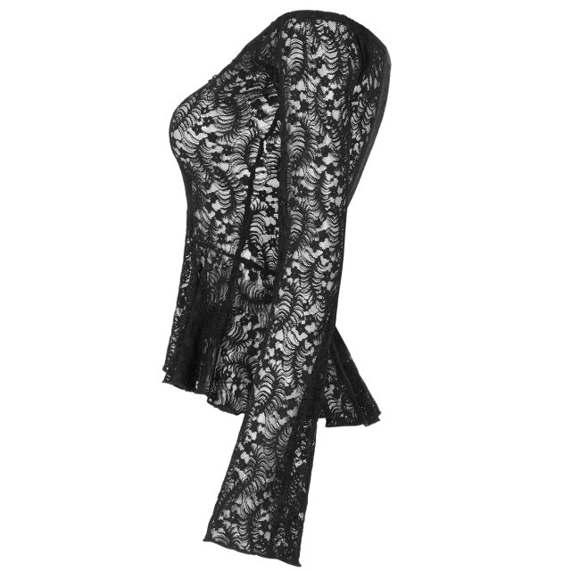 PUNK RAVE Magica lace top with peplum