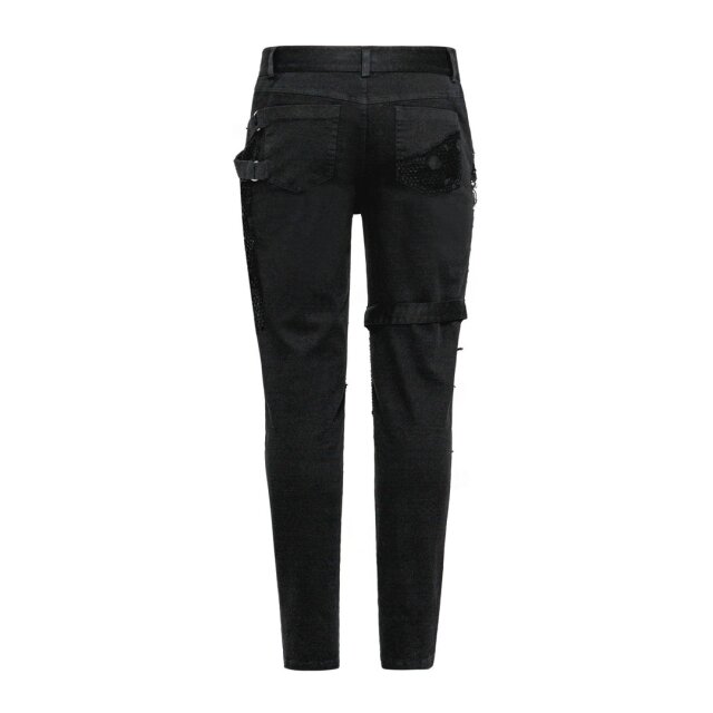 Punk- / Gothic- Hose Demon im Fetzen-Look 5XL